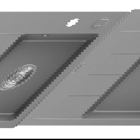 Mexen Ben νεροχύτης γρανίτης 1-θάλαμος με στραγγιστήρα, δεξιός 600 x 500 mm,