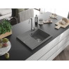Mexen Ben graniitvalamu 1-kauseline tilaga, parem 600 x 500 mm, hall, kroomitud sifoon - 6523605000-71