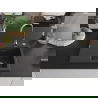 Mexen Ben Granitspüle 1-beckig mit Abtropffläche rechts 600 x 500 mm, schwarz gesprenkelt, Siphon Chrom - 6523605000-76