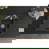 Mexen Ben Granitspüle 1-beckig mit Abtropffläche rechts 600 x 500 mm, schwarz gesprenkelt, Siphon Chrom - 6523605000-76
