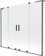 Mexen Velar L Duo parawan nawannowy 2-skrzydłowy rozsuwany 180 x 150 cm, transparent, gun metal - 896-180-003-02-95