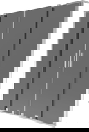 Mexen Velar L Duo painel de chuveiro de 2 painéis deslizantes 140 x 150 cm, grafite, cromado - 896-140-003-42-01