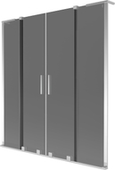 Mexen Velar L Duo parawan nawannowy 2-skrzydłowy rozsuwany 140 x 150 cm, grafit, chrom - 896-140-003-42-01