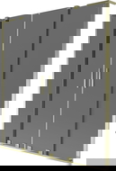 Mexen Velar L Duo Badewannenabtrennung 2-flügelig verschiebbar 140 x 150 cm, Graphit, Gold - 896-140-003-42-50