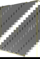 Mexen Velar L Duo paravana de banho de duplo painel deslizante 140 x 150 cm, grafite, dourado - 896-140-003-42-50