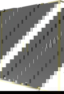 Mexen Velar L Duo paroi de baignoire 2 battants coulissants 140 x 150 cm, graphite, or brossé - 896-140-003-42-55