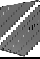 Mexen Velar L Duo-Duschwand 2-flügelig verschiebbar 140 x 150 cm, Graphit, Schwarz - 896-140-003-42-70