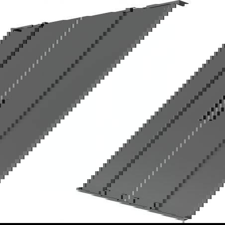 Mexen Velar L Duo Badewannenfaltwand, 2-flügelig, verschiebbar, 160 x 150 cm, Graphit, Gun Metal - 896-160-003-42-95