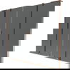 Mexen Velar L Duo badwand paravent 2-delige uitschuifbaar 200 x 150 cm, grafiet, roze goud - 896-200-003-42-60