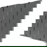 Mexen Velar L Duo Badewannenabtrennung 2-flügelig, verschiebbar 200 x 150 cm, Graphit, gebürstetes Gun Grey - 896-200-003-42-66