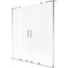 Mexen Velar L Duo paroi de baignoire 2 volets coulissants 140 x 150 cm, givre, chrome - 896-140-003-32-01