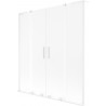 Mexen Velar L Duo vannisein 2-osaline lükanduks 140 x 150 cm, härmatis, valge - 896-140-003-32-20