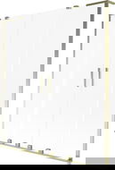 Mexen Velar L Duo pare-douche 2 battants coulissants 140 x 150 cm, givré, or brossé - 896-140-003-32-55