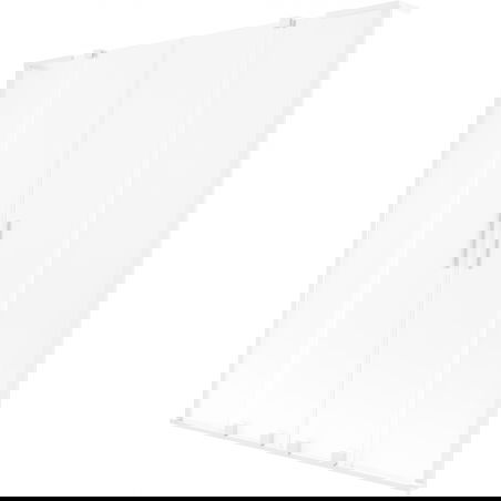 Mexen Velar L Duo paravento per vasca da bagno a 2 ante scorrevole 160 x 150 cm, opaco, bianco - 896-160-003-32-20