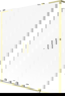 Mexen Velar L Duo Bidden-Duschschiermer 2-flügeleg zouschiebbar 160 x 150 cm, Reif, Gold gebürstet - 896-160-003-32-55