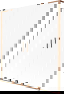 Mexen Velar L Duo pare-baignoire à 2 battants coulissants 160 x 150 cm, givre, cuivre brossé - 896-160-003-32-65