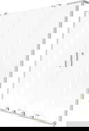 Mexen Velar L Duo pare-baignoire à 2 volets coulissants 160 x 150 cm, givré, nickel brossé - 896-160-003-32-97