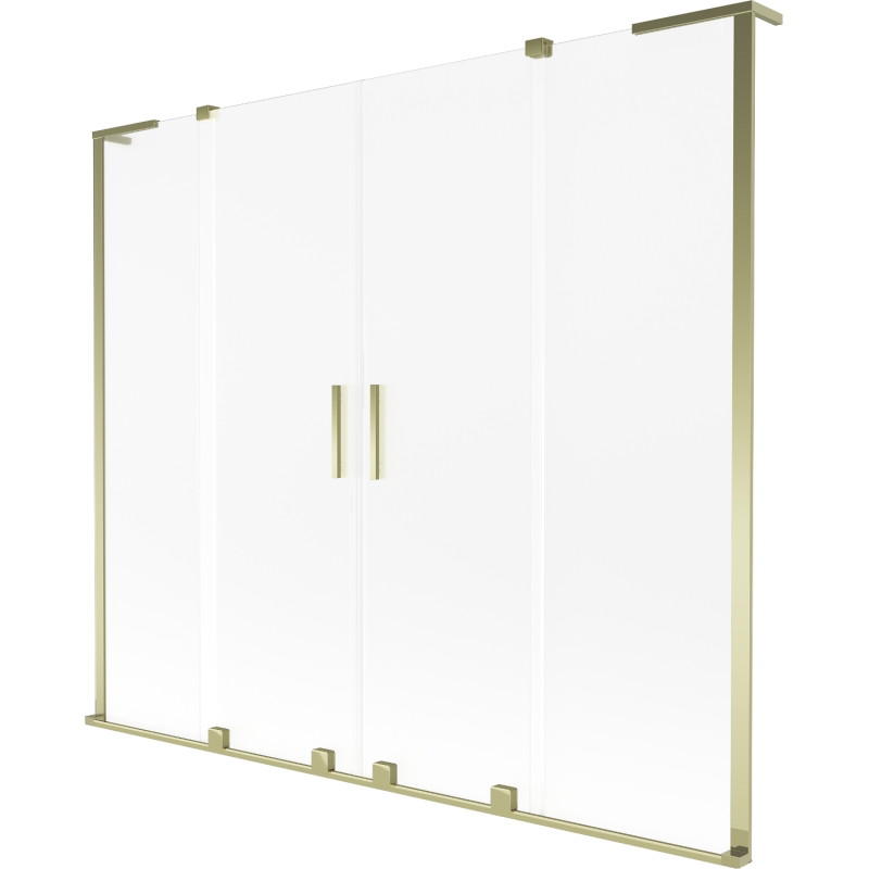 Mexen Velar L Duo vanni ekraan 2-osaline lükanduks 170 x 150 cm, jäine, kuldne - 896-170-003-32-50