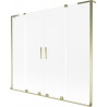 Mexen Velar L Duo vanni ekraan 2-osaline lükanduks 170 x 150 cm, jäine, kuldne - 896-170-003-32-50