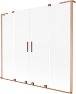 Mexen Velar L Duo vanni dušiekraan, 2 tiibaga, lükand 170 x 150 cm, härmatis, harjatud vask - 896-170-003-32-65
