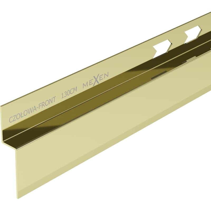 Mexen Line-B Duschleisten-Abschlussprofil 130 cm, gold - 185003130U
