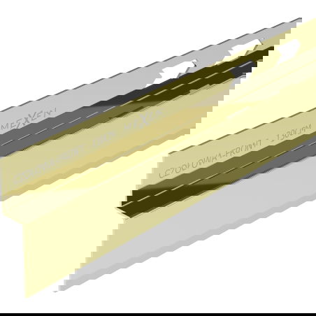 Mexen Line-B frontal duschlist 130 cm, guld - 185003130U