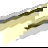 Mexen Line-B Front-Duschablaufrinne 180 cm, Gold - 185003180U