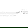 Mexen Line-B Duschleisten-Abschlussprofil 130 cm, gold - 185003130U