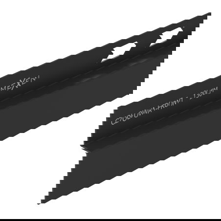 Mexen Line-B frontpaneel van 130 cm, zwart - 187003130U