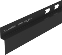 Mexen Line-B zócalo para ducha frontal de 180 cm, negro - 187003180U