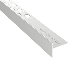Mexen Line-B rodapé inclinado de chão 120 cm esquerdo, inox - 181001120L