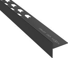 Mexen Line-B vloerlijst aflopend 120 cm links, zwart - 187001120L