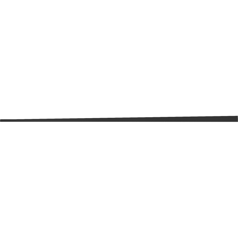 Mexen Line-B vloervoorbereidingslijst 120 cm links, zwart - 187001120L