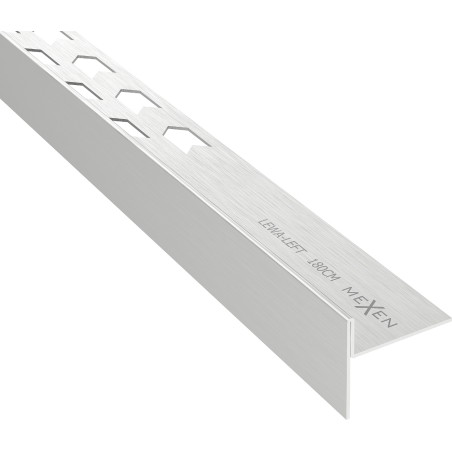 Mexen Line-B listón inclinado de suelo 180 cm izquierdo, inox - 181001180L