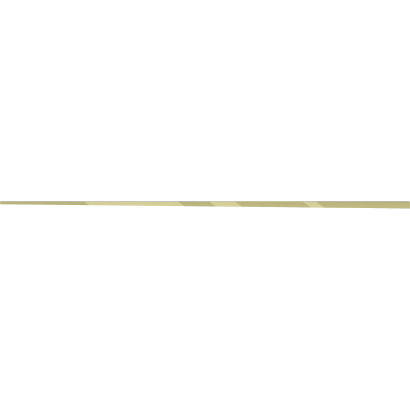 Mexen Line-B listón de caída de suelo de 180 cm izquierdo, dorado - 185001180L