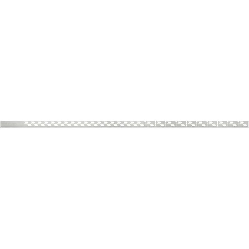 Mexen Line-B listón de pendiente para suelo 120 cm derecho, inox - 181001120R