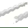 Mexen Line-B vloerhellingstrip 120 cm rechts, inox - 181001120R