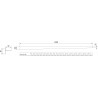 Mexen Line-B regleta de caída para suelo 120 cm derecha, dorada - 185001120R