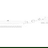 Mexen Line-B vloerafvoerlijst 120 cm rechts, zwart - 187001120R