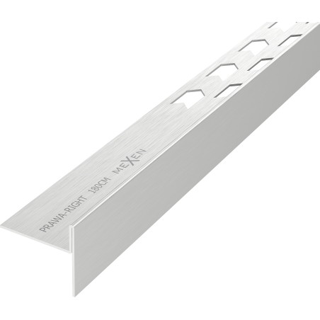 Mexen Line-B listón de declive para suelo 180 cm derecho, inox - 181001180R