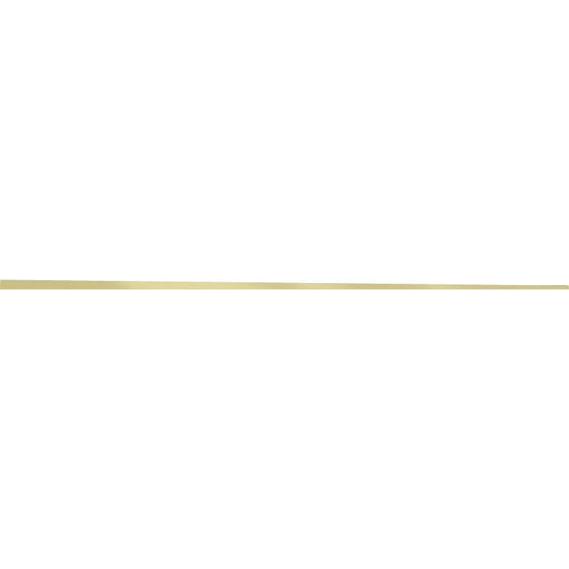 Mexen Line-B nedåtgående golvlist 180 cm höger, borstad guld - 185501180R