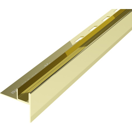 Mexen Line-B lutande trimlist för glas 120 cm höger, guld - 185004120R
