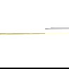 Mexen Line-B afschotlijst voor glas 120 cm rechts, goud - 185004120R