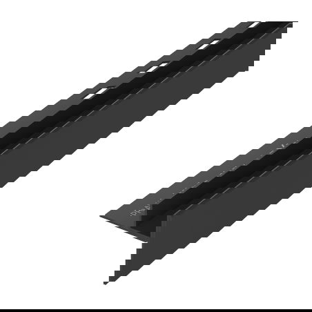 Mexen Line-B afvoerlijst voor glas 120 cm rechts, zwart - 187004120R