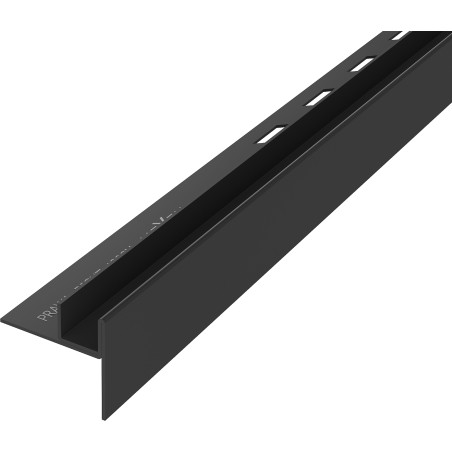 Mexen Line-B barra de declive para vidro 120 cm direita, preta - 187004120R