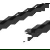 Mexen Line-B afschotprofiel voor glas 120 cm rechts, zwart - 187004120R