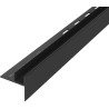 Mexen Line-B barra de declive para vidro 120 cm direita, preta - 187004120R