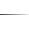 Mexen Line-B ραβδωτή μπάρα για γυαλί 120 cm δεξιά, μαύρη - 187004120R