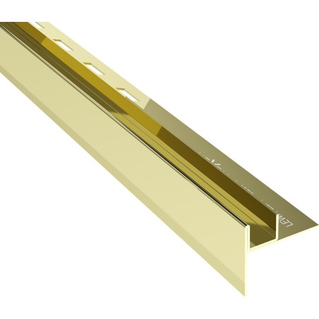 Mexen Line-B moldura descendente para vidro 120 cm esquerda, dourada - 185004120L
