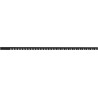 Mexen Line-B afschotlijst voor glas 120 cm links, zwart - 187004120L